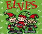Noel Baba Üç küçük elfler